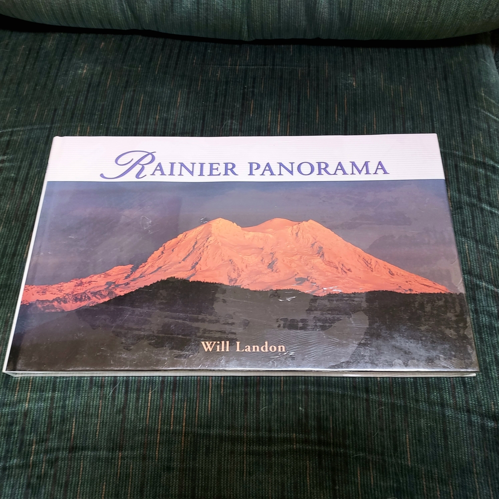 New Sealed Mt. Rainier Panorama Coffee Table Book Art Photography Will Landon